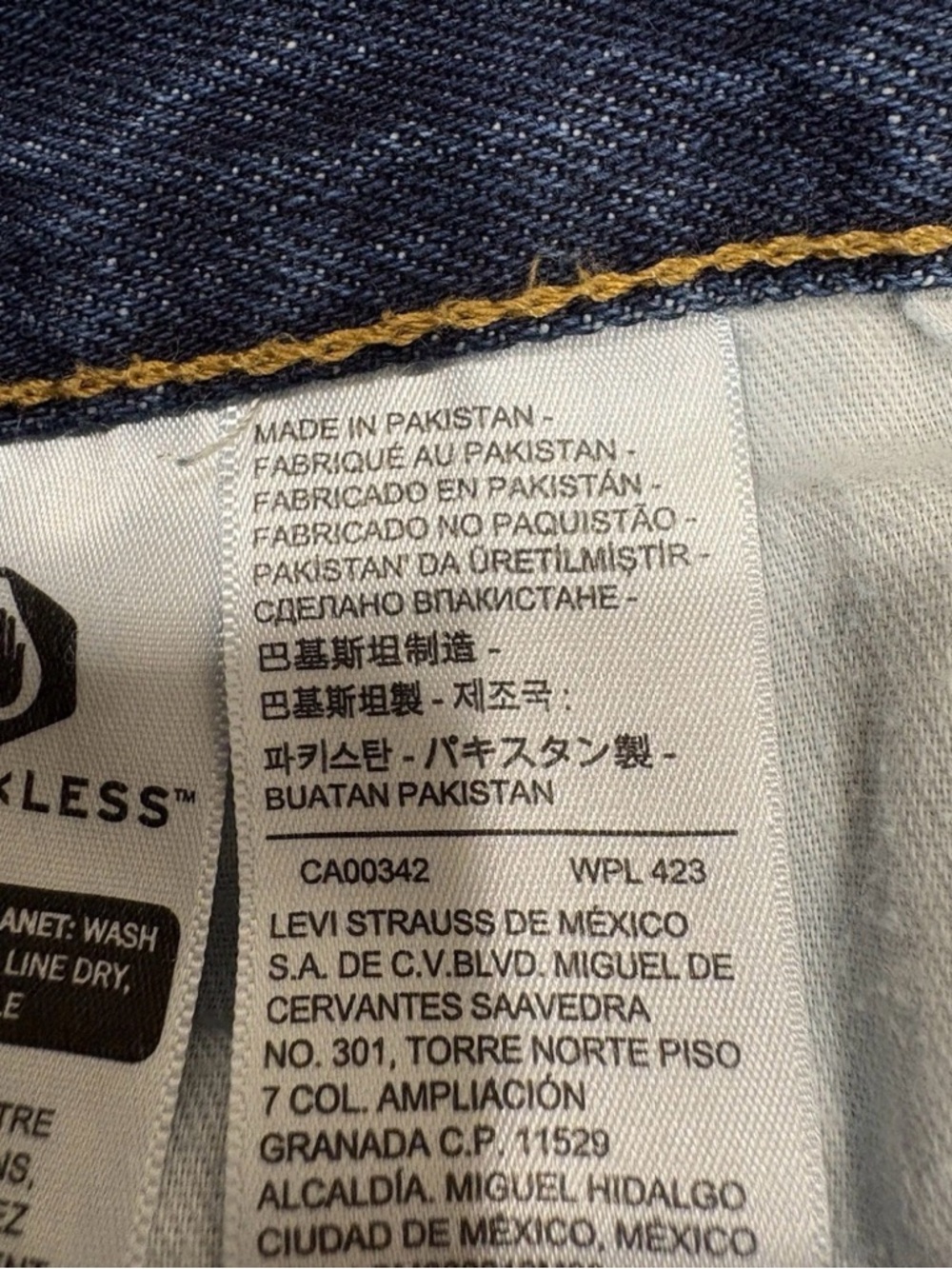 Levi's 501 Straight Leg Button Fly High Rise Denim Jeans W32 L29 - Picture 6 of 8